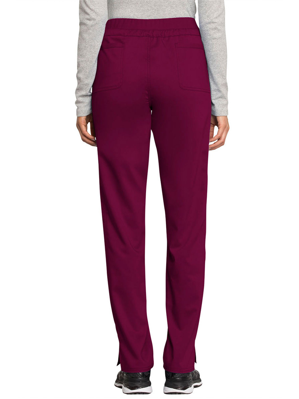 Брюки медицинские женские Cherokee WW105 на резинке со шнурком, винный, 44