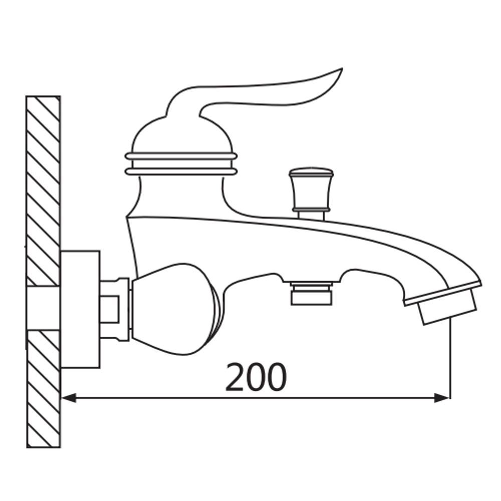 Смеситель для ванны Oute T39 T3902
