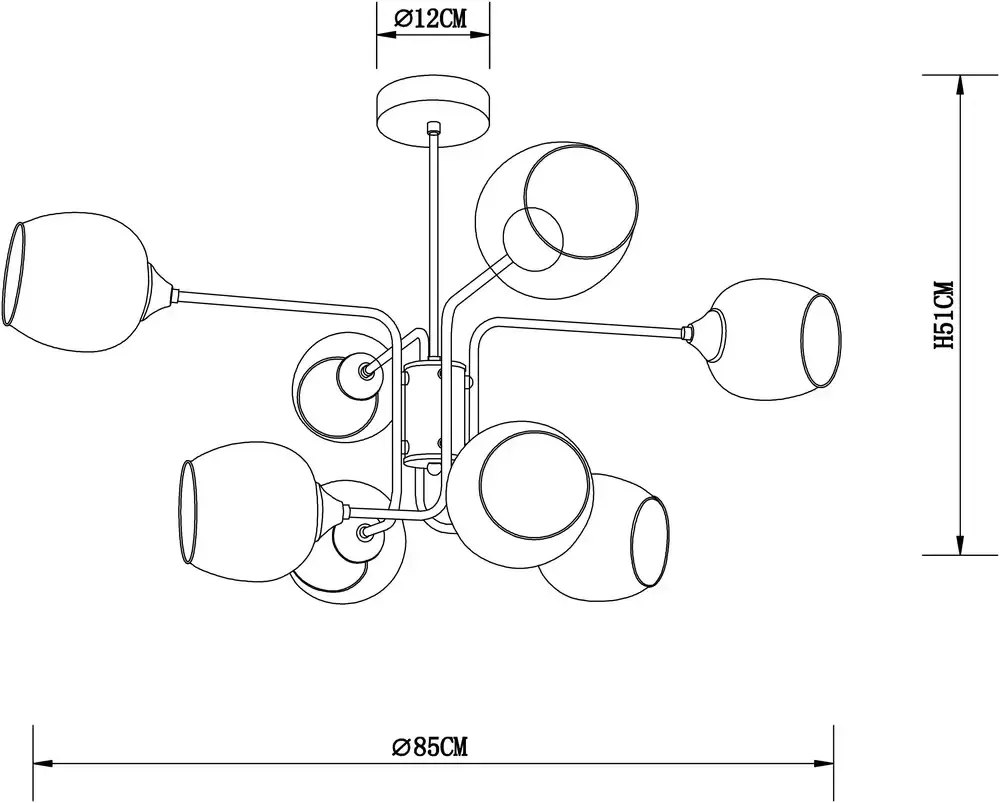 Люстра на штанге Arte Lamp