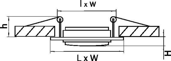 Встраиваемый светильник Lightstar Singo 011621
