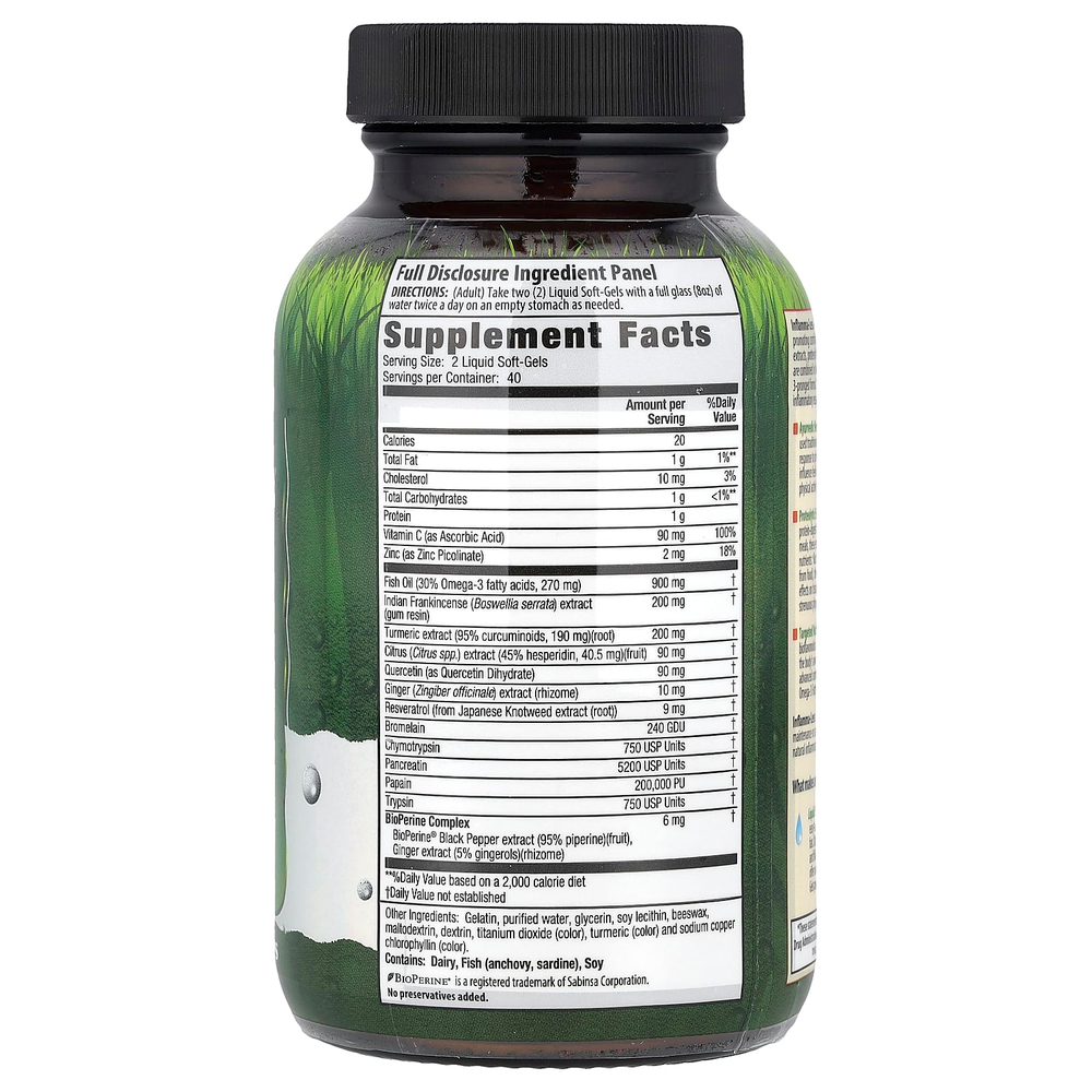 Irwin Naturals, Inflamma-Less, 80 гелевых капсул