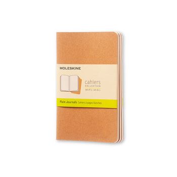 Блокнот Moleskine Cahier Pocket 90x140 мм 64 нелинованных страниц 3 шт (QP413)