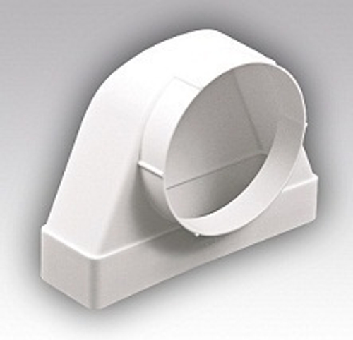 Переходник СКФП D100 90° 55х110 пластик ERA