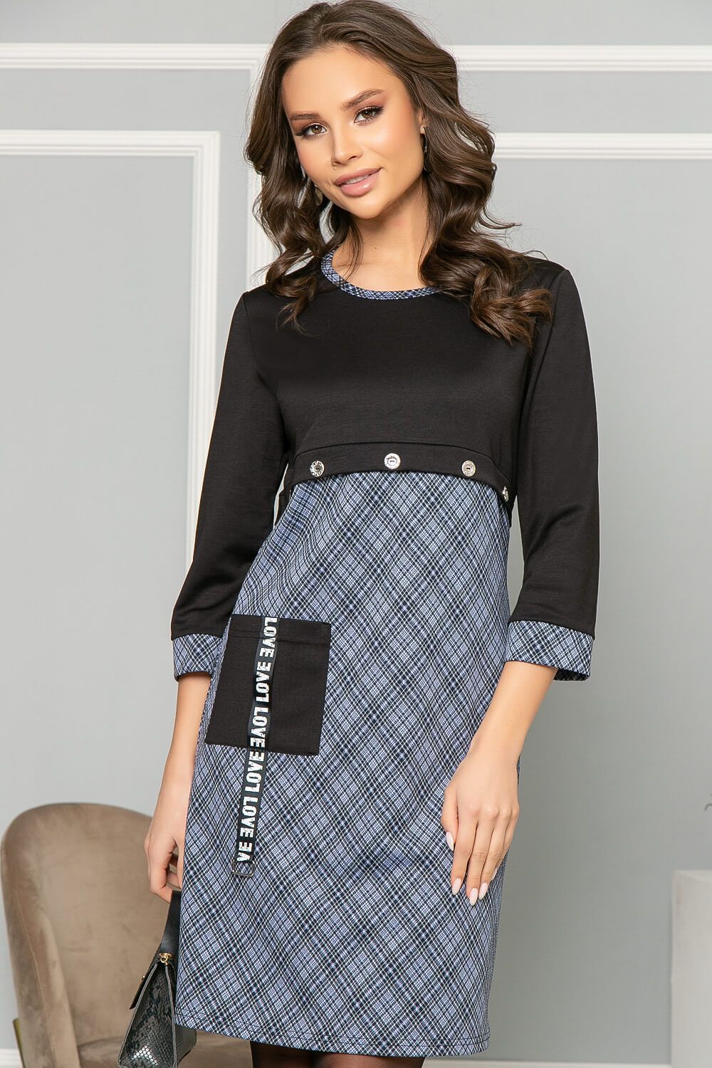 Платье "Love" (джинс) П5114 LT Collection