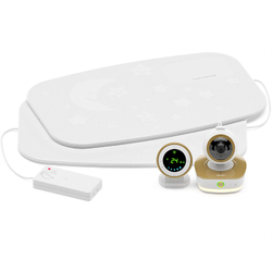 Радио-видеоняня с двойным монитором дыхания Ramili Baby RV1800SP2 с повышенной дальностью 3-в-1 Wi-Fi Full HD