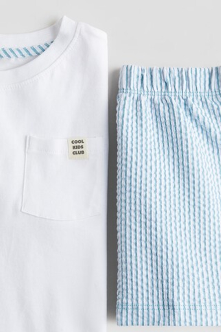 H&M Пижамный комплект с принтом, белый