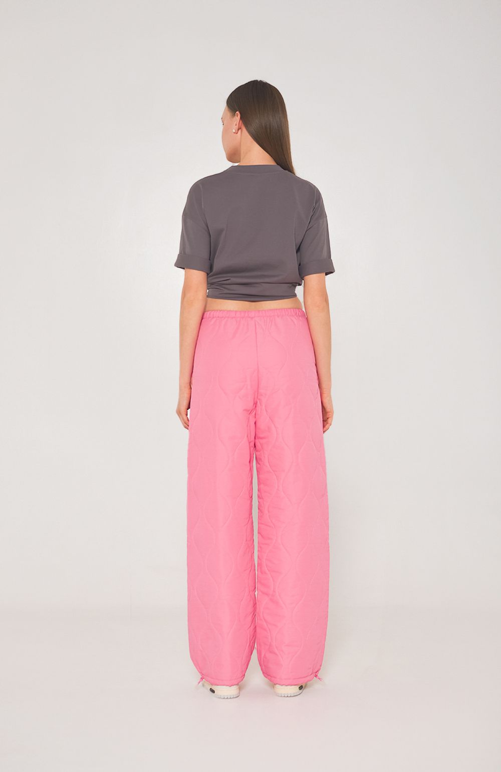 Брюки Alexandra Talalay стёганые AT019 розовато-лиловые