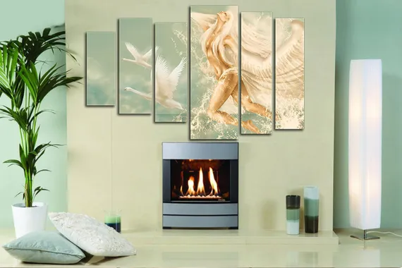 Модульная картина "Небесная дева"