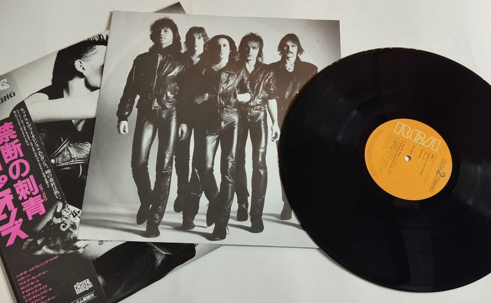 Винтажная виниловая пластинка LP Scorpions Love At First Sting (Japan 1984) (Obi)