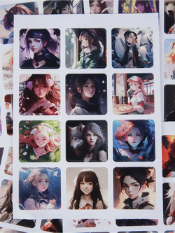 Наклейки аниме стикеры набор на телефон