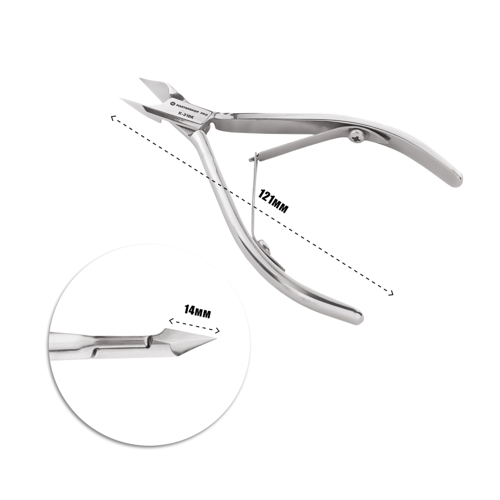 Кусачки для кутикулы K-310K (ЗАТ) лодочка 14мм Mastershop PRO