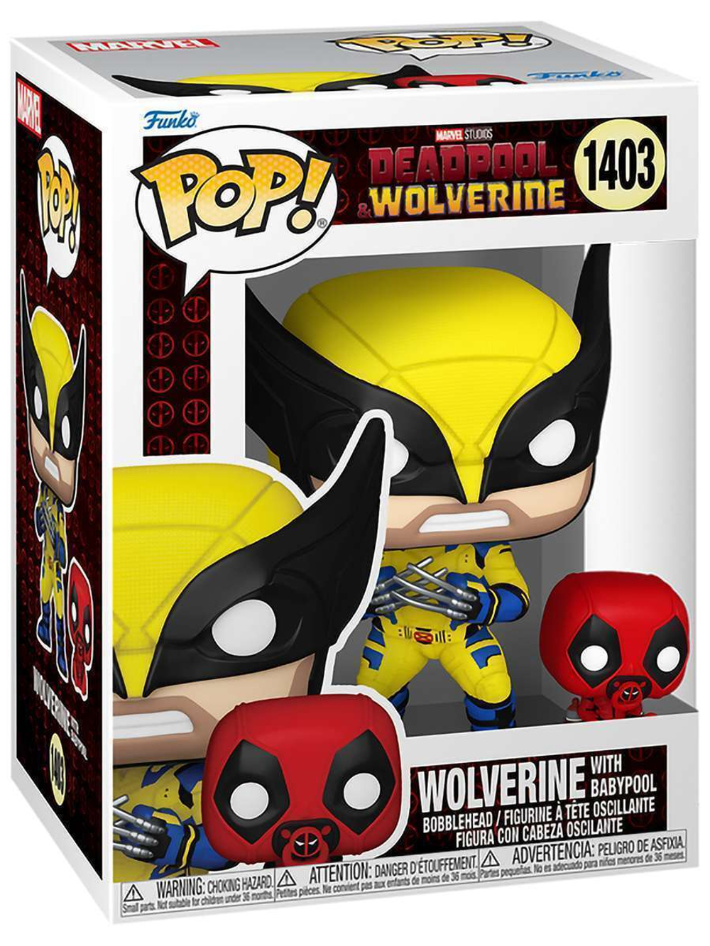 Фигурка Funko POP! Bobble Marvel Deadpool 3 Wolverine with Babypool (1403) 82382