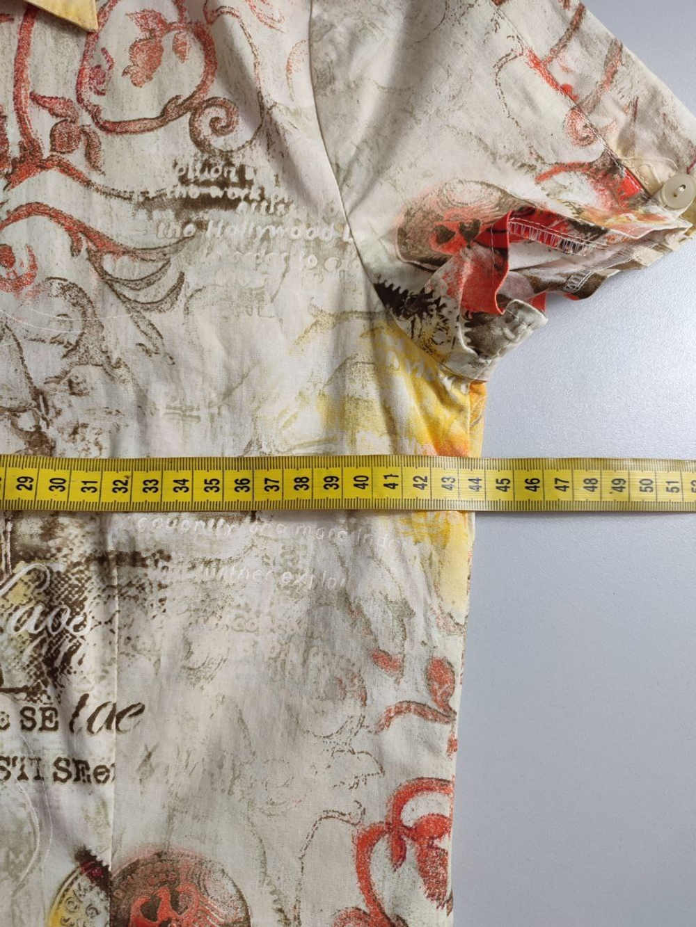 Рубашка Steilmann яркая, маркировка 38, визуально на 44 размер