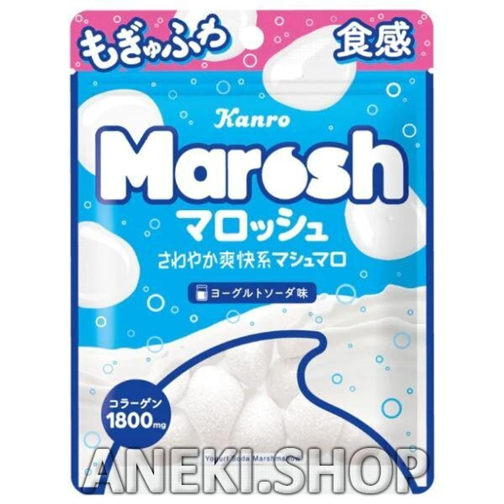 Маршмэллоу со вкусом йогуртовой содовой 50 г Kanro marosh