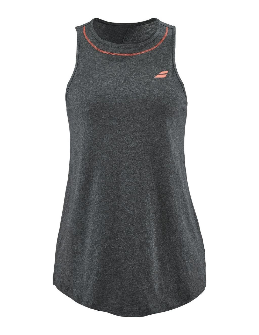 Женский топ теннисный Babolat Exercise Cotton Tank W - black heather