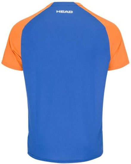 Теннисная футболка Head Topspin T-Shirt - leaves orange/print