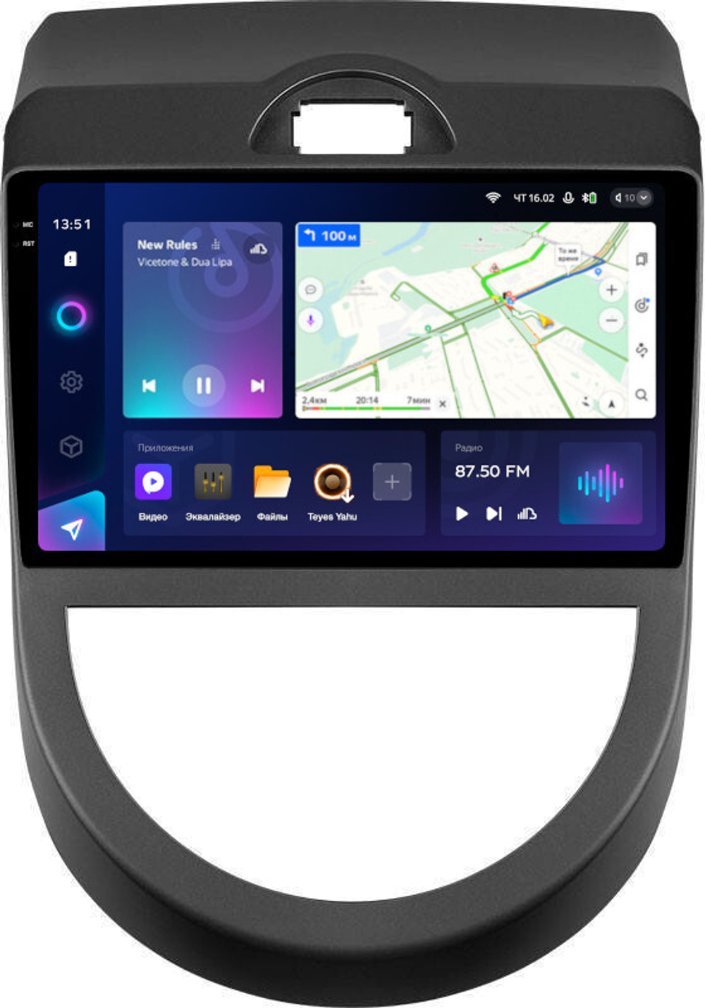 Магнитола для KIA Soul 1 2008-2011 - Teyes CC3-2K QLed Android 10, ТОП процессор, SIM-слот, CarPlay