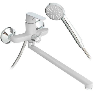 Смеситель для ванны, Frap, с картриджем, бел, F2231