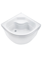 Душевая кабина RIVER  NARA LIGHT 90/44 MT 90х90 см,  матовое стекло, поддон высокий, крыша