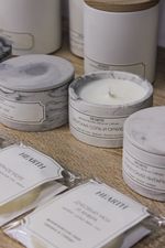 Свеча Морская соль и орхидея, гипс, 80 / 200 мл.