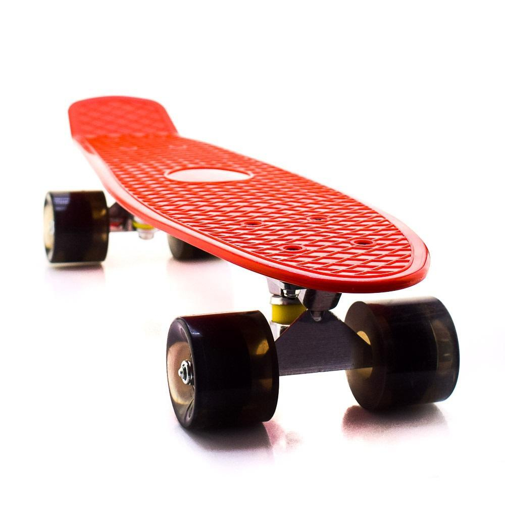 Скейт (дека - PP 22дюйм 620g, цвет-16,без рисунка, подвеска -пустолетая, алюминиевая 3дюйм, колеса-6