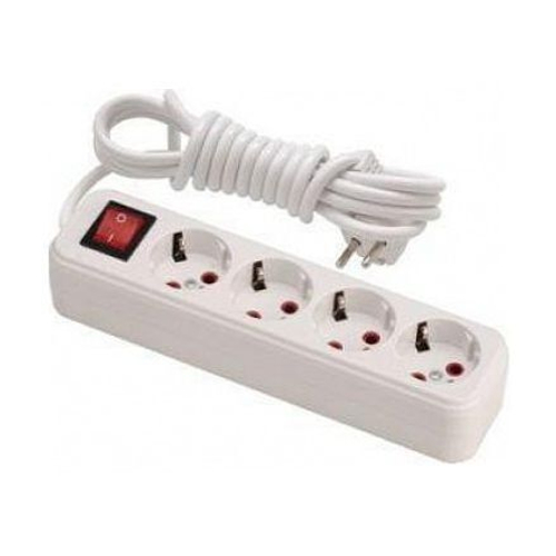 LILA 720 0405 402 Удлинитель 10А 4входа 5м с выкл