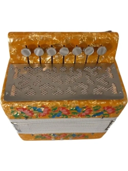 Гармонь сувенирная "Кроха" (Г-25), цвет жёлтый