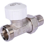 Клапан термостатический прямой STOUT - 1/2" x 3/4"EK (ВР/НГ евроконус, PN10, Tmax 100°C)