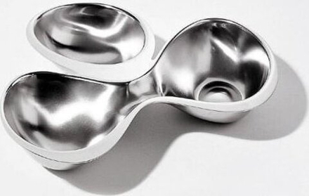 Салатник Alessi Babyboop, нержавеющая сталь, овальный, 20 23 см