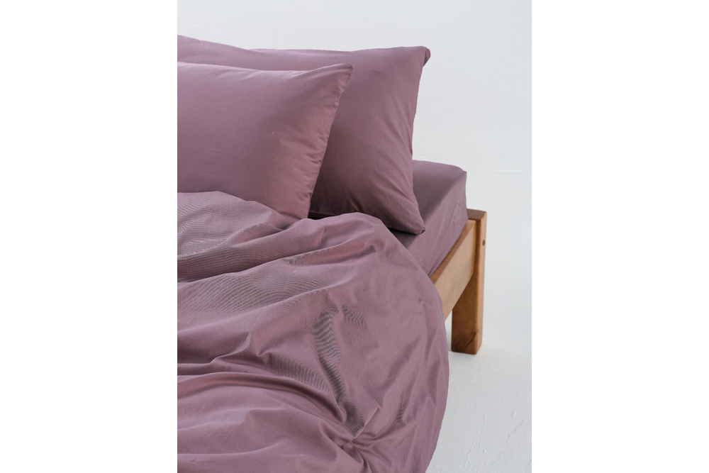 Постельное белье GoodNight Сатин Делюкс 1,5 сп. (с нав. 50х70) пыльная роза