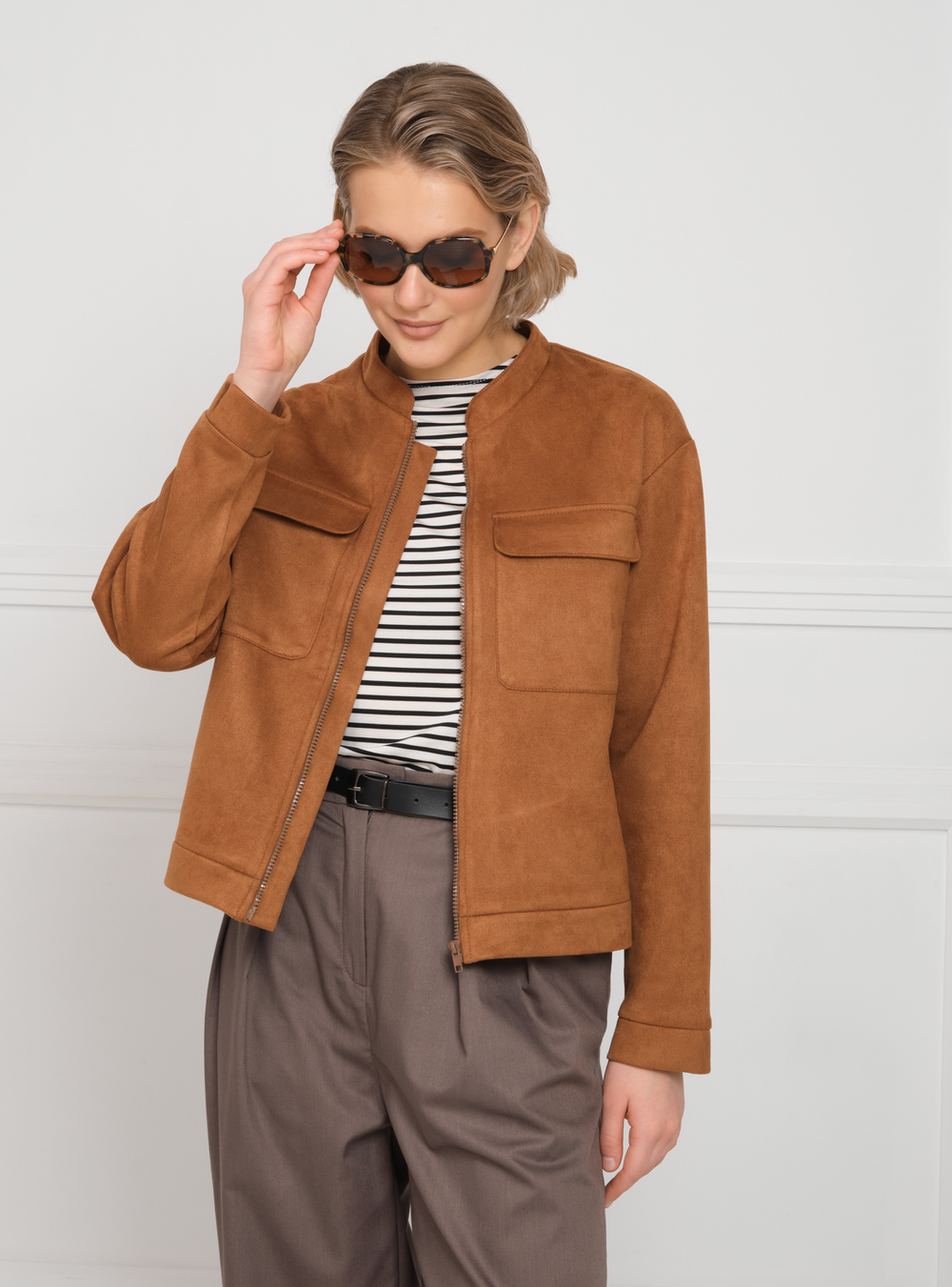 Бомбер женски АЛЕКСА (Коричнево-рыжий)