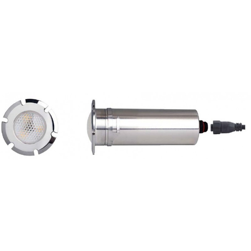 Cветильник N601, LED, RGB 2 пр., встр., без фланца GR02V, 18 вт, 12ВAC, AISI-316 /N601HCP18R2SS/