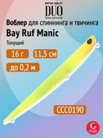 Воблер DUO Bay Ruf Manic 95, DPA0367 Tequila Sunrise, 95 мм, 8 г, тонущий, стикбейт