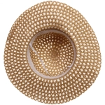 Шляпа женская с широкими полями «Summer», цвет бежевый, р58, ширина полей 10см