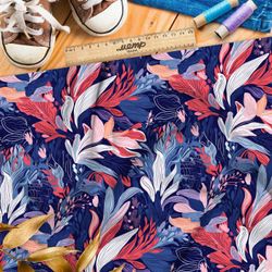 Ткань премиум мембрана фантазийная листва