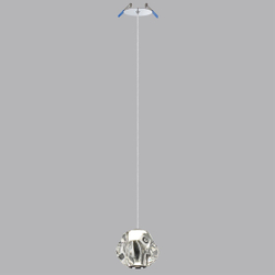 5084/5L L-VISION ODL25 561 хром/прозрачный/металл/акрил Подвес LED 5W 4000K 250Лм JEMSTONE