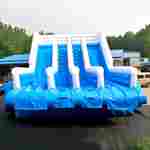 Надувная водная горка для бассейна «Голубая волна», 9*6*5 м