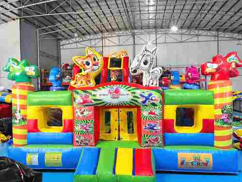 Надувной батут "Звериный мир" ПЛЮС 7*5*4.2 м