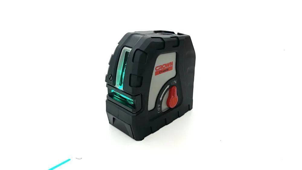 Лазерный уровень/нивелир CROWN CT44061 TB, 30м, аккумулятор, 2 зеленых луча