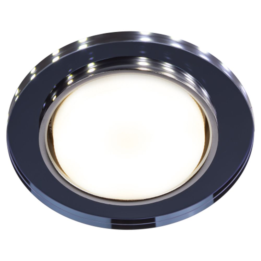 Светильник встраиваемый cо светодиодной подсветкой ЭРА DK LD51 BK под лампу GX53 черный | Встраиваемые LED светильники