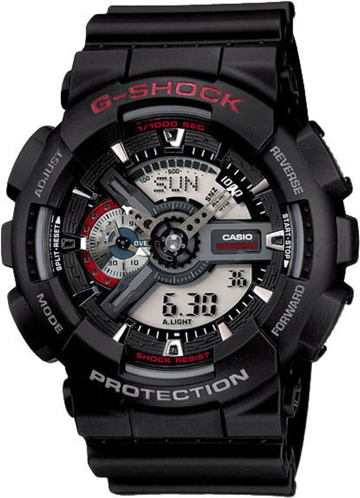 Японские наручные часы Casio G-SHOCK GA-110-1A с хронографом