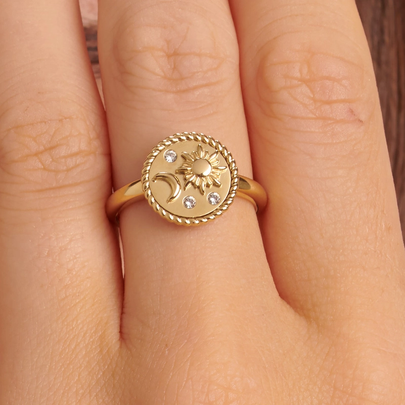 Кольцо Чакра – Золото, Луна и Звёзды