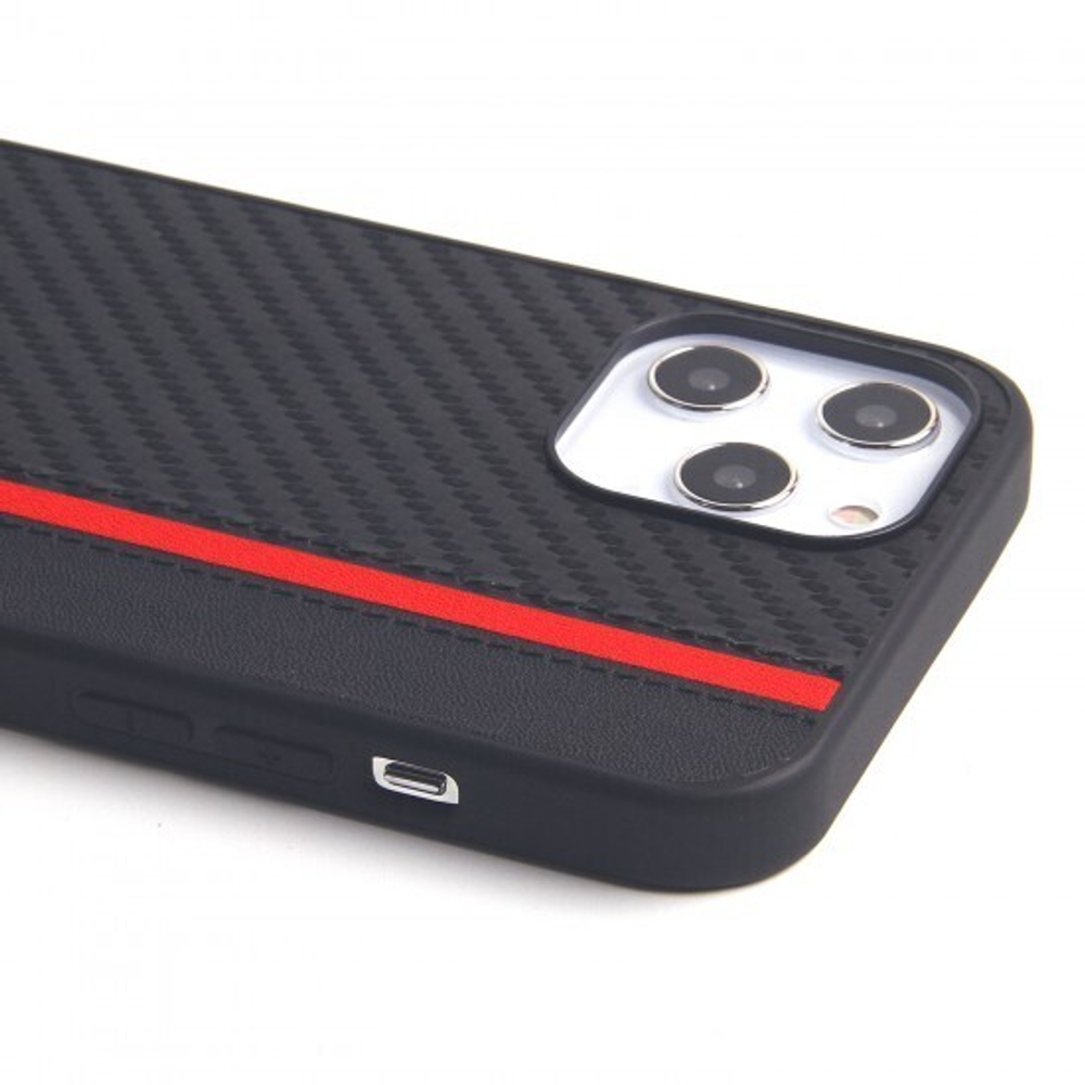 Чехол для iPhone 12 Pro Max, карбоновый , 012465 Салатовый