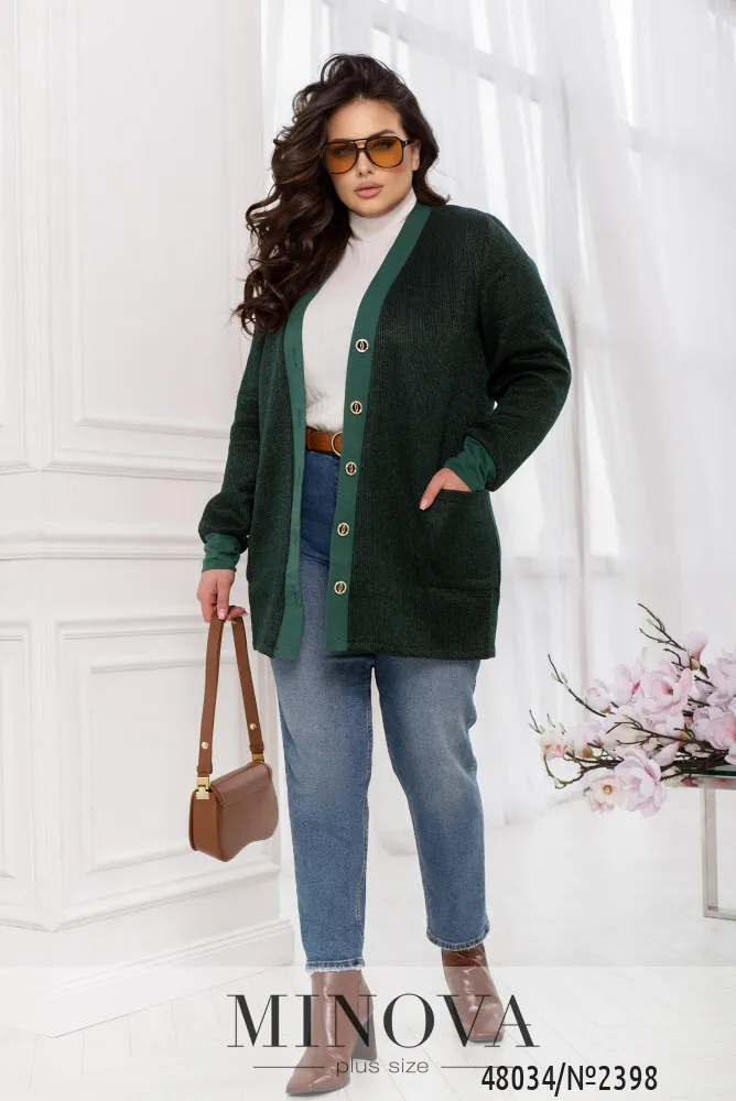 Кардиган 2398-зеленый Minova