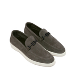 Кожаные мокасины Baldinini - серый(U4E121P1CROS)