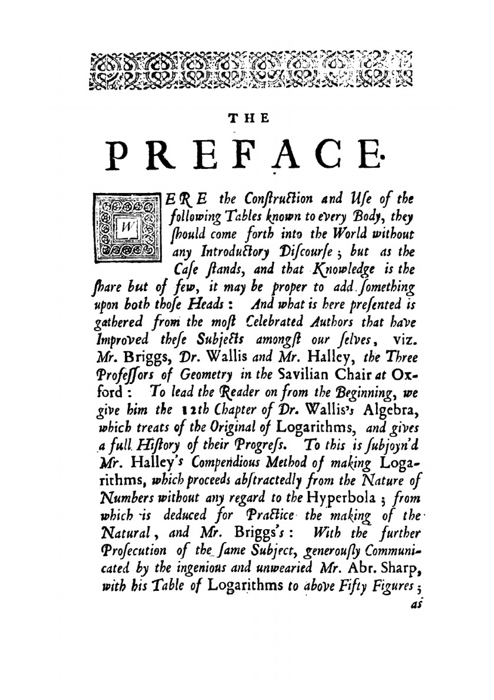 Mathematical Tables. Contrived after a most comprehensive method | John Wallis