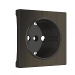 Накладка для розетки бронзовый