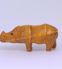 Нэцкэ Носорог длинный