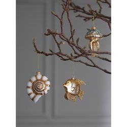 Набор ёлочных украшений Sea Life из коллекции New Year Essential, 3 шт.