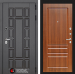 Дверь входная Лабиринт Нью-Йорк 03 - Орех бренди металлическая